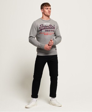 Superdry Daman Straight Férfi Farmer Fekete | VMQLK1863